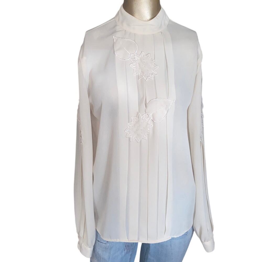 Glances LOS ANGELES Women Romantic Boho Floral Vintage Blouse Women 12